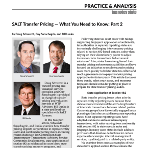 “SALT Transfer Pricing – What You Need to Know: Part&nbsp;2”